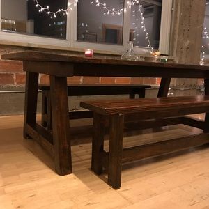 Midwest Harvest Table and Benches